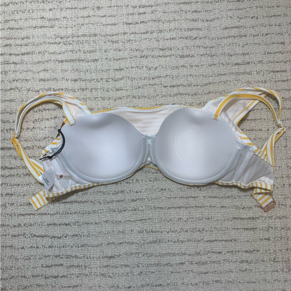 Shade & Shore yellow and white striped bikini - Picture 6 of 10